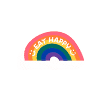 Rainbow Love Sticker by eathappy