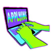 Laptop Typing Sticker by megan lockhart