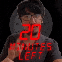 20 minutes left