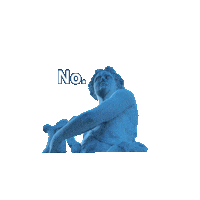 No Way Statue Sticker by Sealed With A GIF