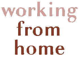 Working Work From Home Sticker by Louisa Taylor Studio