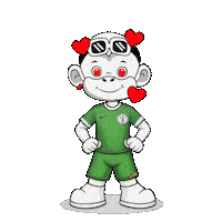 Super Eagles Green Jersey Sticker by Zhot Shop