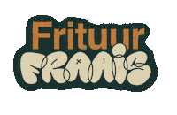Frituur Sticker by Letterlik