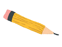 AldaLilja artist creative writing pencil Sticker