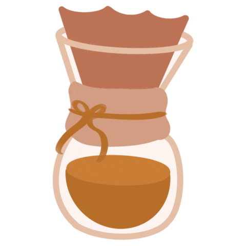 Coffee Pour Over Sticker by Kohi Social