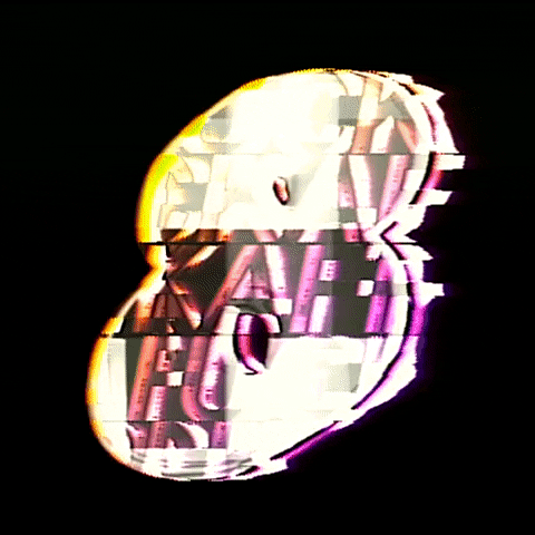 Glitch Numbers GIF by #BASILIO