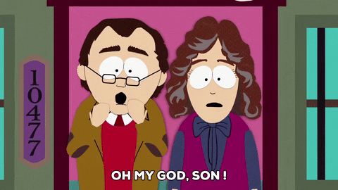 shocked mom and dad GIF by South Park 