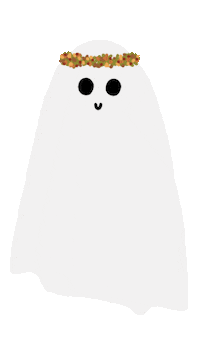 Happy Ghost Halloween Sticker