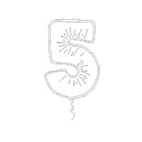 Balloon Number Sticker