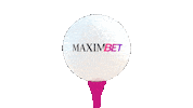maximbet golf golfball maximbet maximbetgolfballspinning Sticker