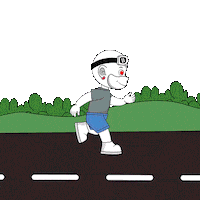 Run Fast Running Man Sticker by Zhot