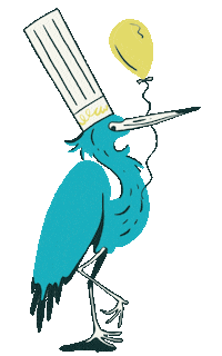 commanderspalace bird balloon new orleans nola Sticker