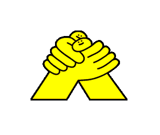 Hand In Hand Unity Sticker by ARTIFACTS