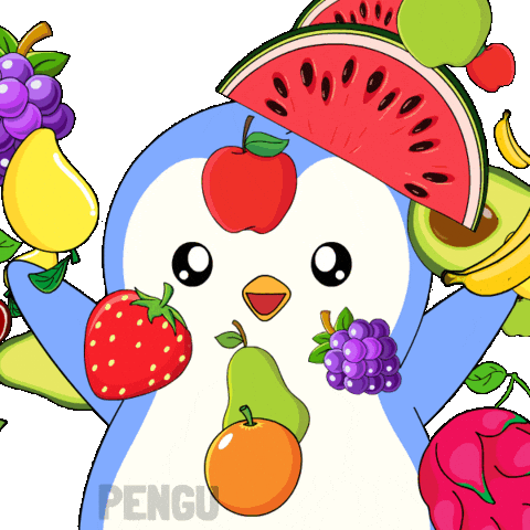Dragon Fruit Spinning Sticker by Pudgy Penguins