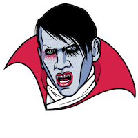 Marilyn Manson Halloween Sticker