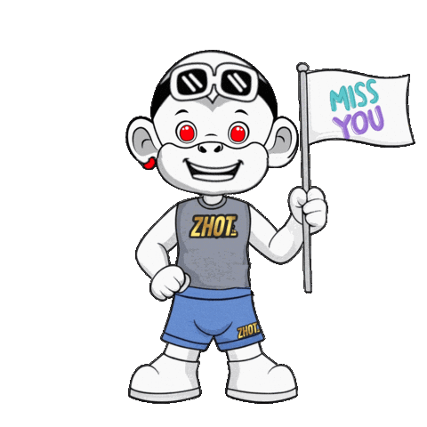 Miss You Smile Sticker by Zhot