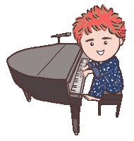 Piano Jazz Sticker