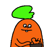 offtoonunivers giphyupload にんじん offtoonunivers おふとんユニバス Sticker