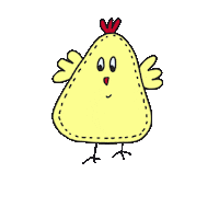 Chicken Easter Sticker by deinechristine