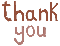 Thanks Thank You Sticker by Louisa Taylor Studio