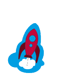 Ready For Take Off Rocket Sticker by Hochschule Ruhr West