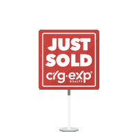 crgexprealty real estate sign just sold exp realty Sticker