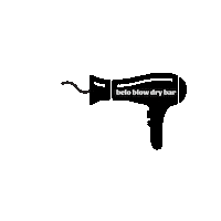 beloblowdry beauty babe wake up blowdry Sticker