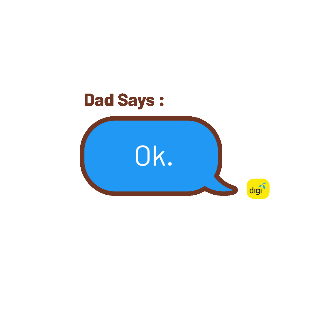 Fathers Day Ok Sticker by Digi
