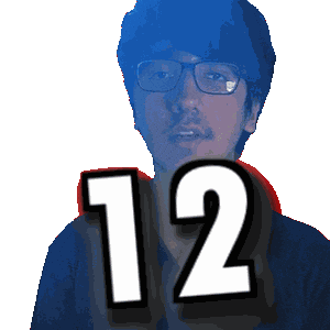 Number 12 Sticker