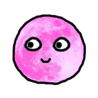 Neon Moon Rainbow Sticker by Sketchbrooke
