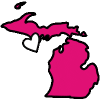 Paigemeredith michigan detroit motown great lakes Sticker