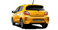 MitsubishiMotorsBeLux car yellow city ride Sticker