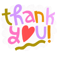 Heart Thank You Sticker