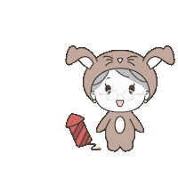 Chinese New Year Bunny Sticker by Ohhgranny
