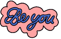Rainbow Be Yourself Sticker by Poppy Deyes