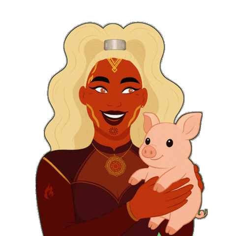 Farm Animal Wow Sticker by World Of Women