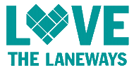 Lovethelaneways Sticker by The Laneway Project