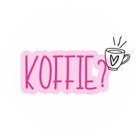 Pink Coffee Sticker by miekinvorm