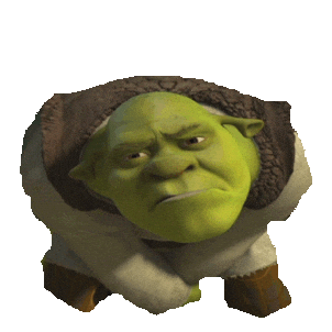 sad shrek STICKER by imoji