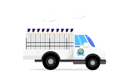 Delivery Truck Sticker by LABalloons
