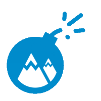 Snow Skiing Sticker by Giomonte