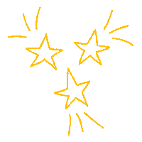 New Year Star Sticker