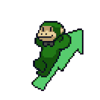 Pixel Art Monkey Sticker by SMOL