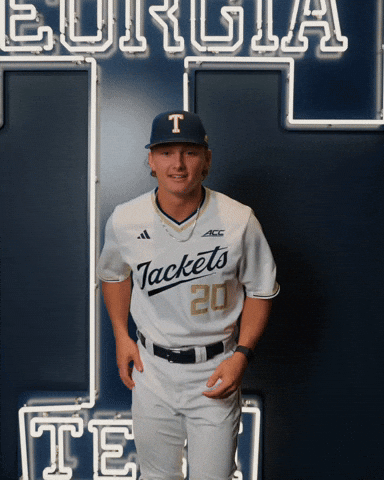 Georgia Tech Baseball GIF by Georgia Tech Yellow Jackets