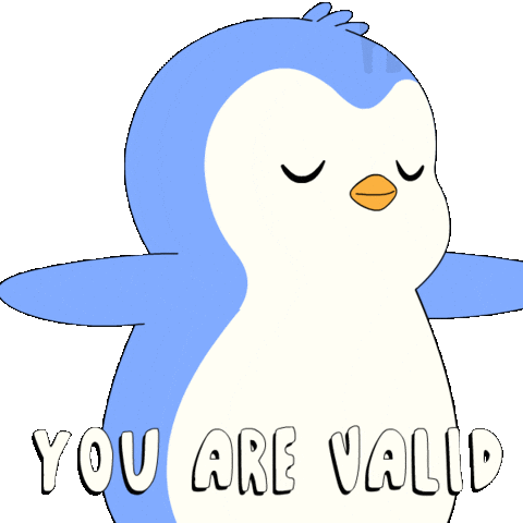 Penguin You Are Valid Sticker by Pudgy Penguins