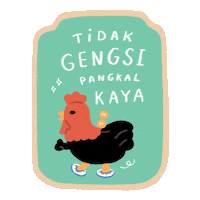 Independence Day Chicken Sticker