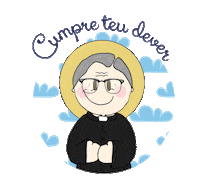 Nossa Senhora Jesus Sticker by ateliermaosdemaria