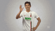 fc augsburg wave GIF by Bundesliga