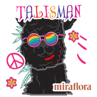 Alpaca Talisman Sticker by Miraflora.co