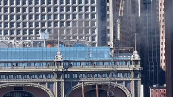 Fire Breaks Out on Rooftop Of New York Ferry Building
